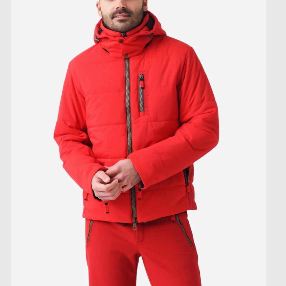 NWOT FRAUENSOHUH Men’s Damian Jacket size XL 5 Red‎ quilted jacket